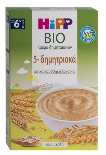 HIPP ΚΡΕΜΑ 5 ΔΗΜΗΤΡΙΑΚΩΝ ΧΩΡΙΣ ΓΑΛΑ 6ο ΜΗΝΑ - 200gr HIPP ΚΡΕΜΑ 5 ΔΗΜΗΤΡΙΑΚΩΝ ΧΩΡΙΣ ΓΑΛΑ 6ο ΜΗΝΑ - 200gr